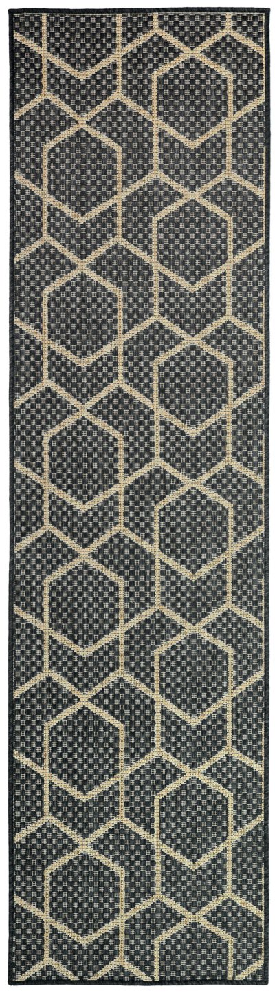 Nourison Home Nourison Horizon Indoor/Outdoor HOZ01 5' x 7' Charcoal Modern Rug - 2' x 6'