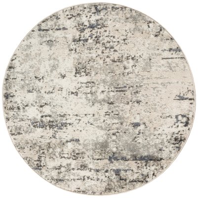 Nourison Home Nourison Concerto CNC01 6' x 9' Ivory Blue Grey Modern Indoor Rug - 8' Round