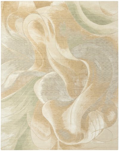 Nourison Home Nourison Brushlight BRL03 7'9" x 9'9" Beige Grey Modern Indoor Rug - 9' x 12'
