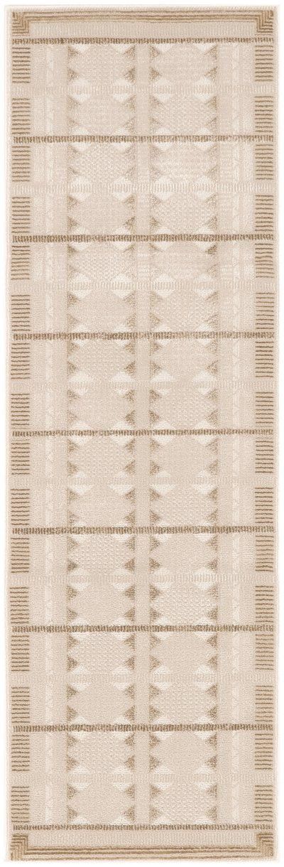 Nourison Home Nourison Nordic NRC06 8' x 10' Taupe Modern Indoor Rug - 2' x 6'
