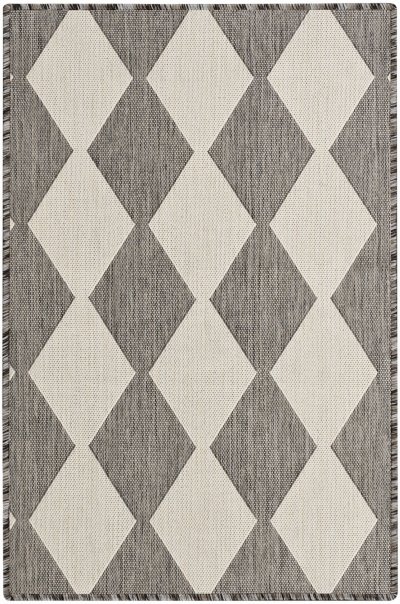 Nourison Home Nourison Positano POS04 4' x 6' Charcoal Modern Rug - 3' x 5'