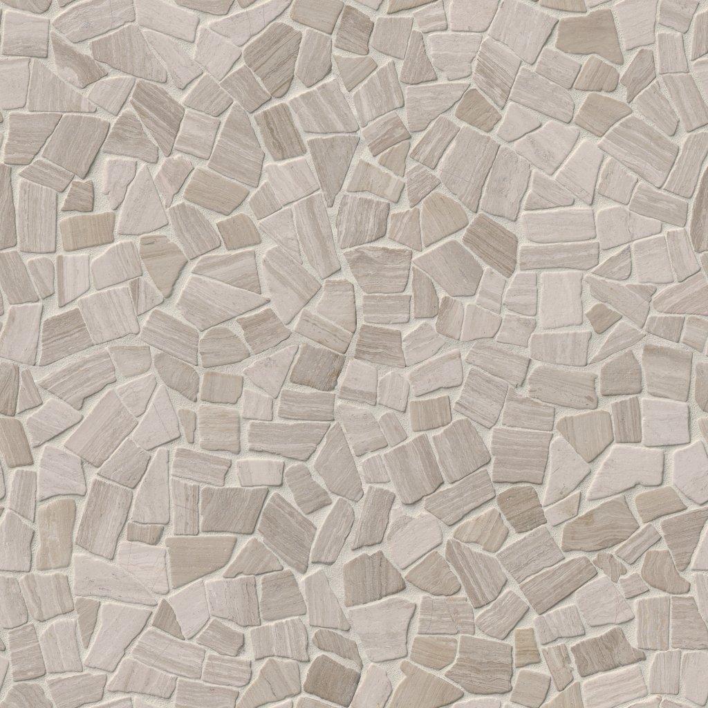 MSI White Pebbles Tumbled Pattern 10Mm - Oak