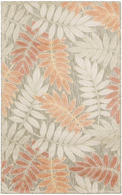 Nourison Home Nourison Aloha ALH18 2'8" x 4' Sage Rose Modern Rug - 2'8" x 4'
