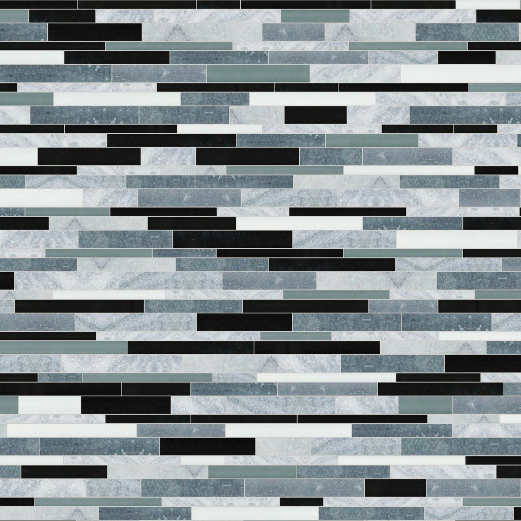 Qualis Ceramica Linear Midnight Mosaic