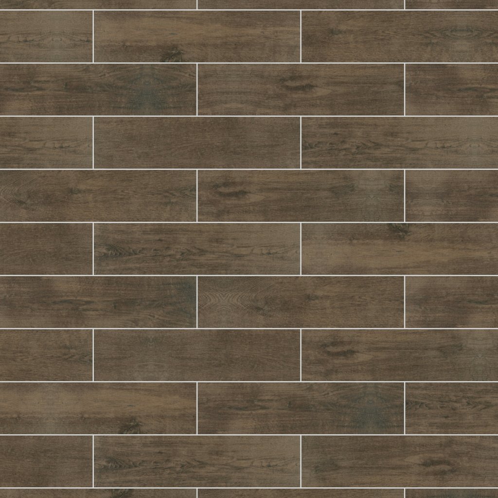 Daltile Gaineswood Walnut, Plank, 6X24, Matte - Walnut