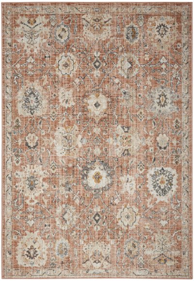 Nourison Home Nourison Oushak Home OUS01 2' x 6' Rust Vintage Indoor Rug - 4'1" x 5'11"