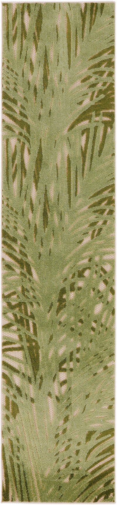 Nourison Home Nourison Aloha ALH41 2' x 6' Ivory Green Outdoor Rug - 2'3" x 8'