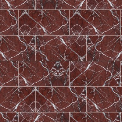 Qualis Ceramica Tuscano Rosso 12x24 - Alternating 1/3