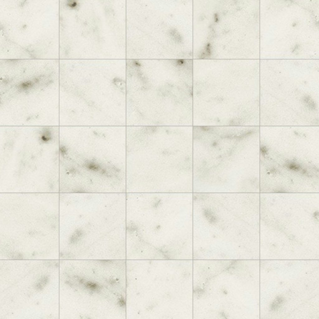 Marble Systems Bianco Carrara Matte 2x2 Marble Look Porcelain Mosaic 12x12 - Bianco Carrara