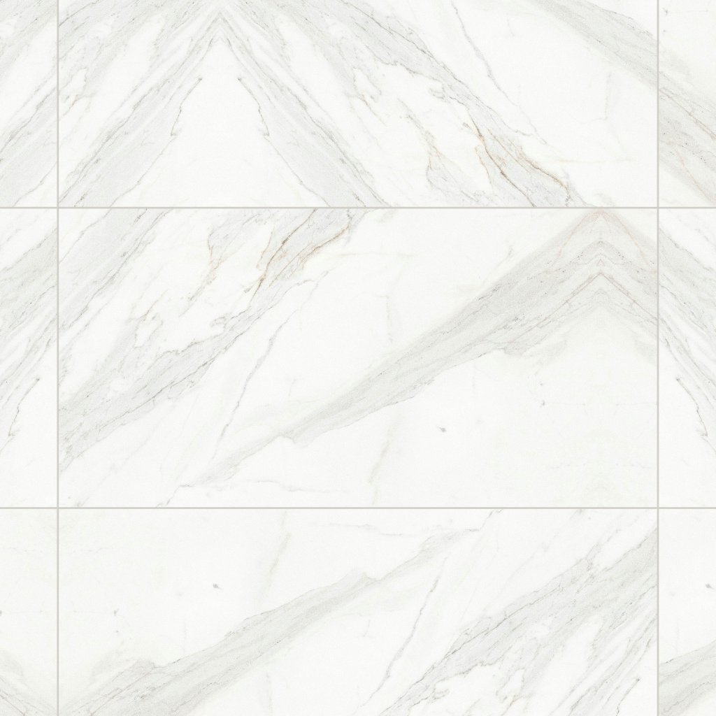 Qualis Ceramica Royal Stoneworks 24X48 Crown Calacatta Polished