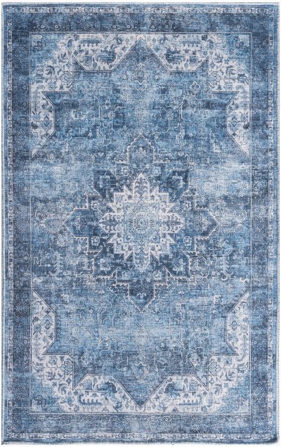 Nourison Home Nourison Nourison Washables NWB15 9'2" x 12' Blue Vintage Indoor Rug - 3' x 5'