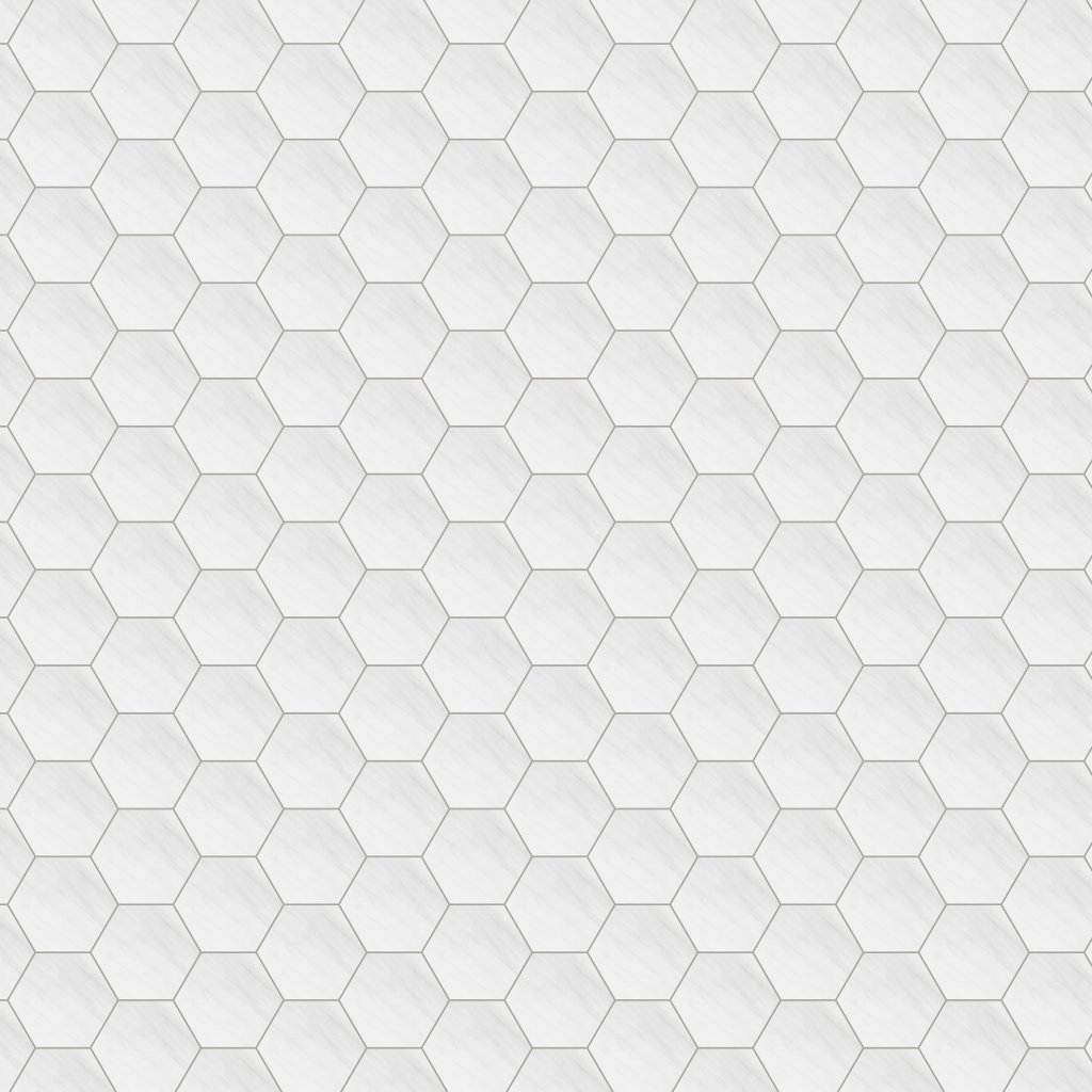 Marble Systems Snow White Polished Hexagon Waterjet Marble Tile 5 25/32x5 - Snow White