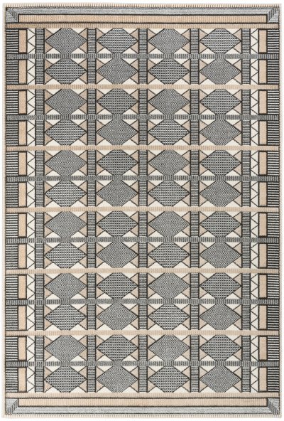 Nourison Home Nourison Nordic NRC06 8' x 10' Ivory Multicolor Modern Indoor Rug - 4' x 6'
