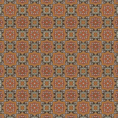 Marble Systems 115 Glazed Two Buds Ceramic Moldings 2x6 - 115 - 2" x 6" x 3/8"