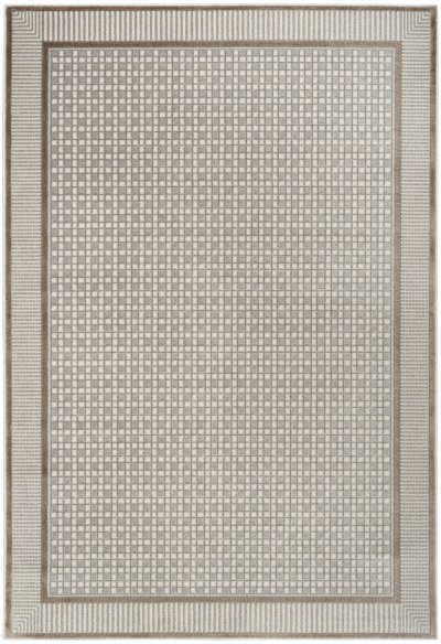 Nourison Home Nourison Nordic NRC03 9' x 12' Ivory Grey Modern Indoor Rug - 6' x 9'