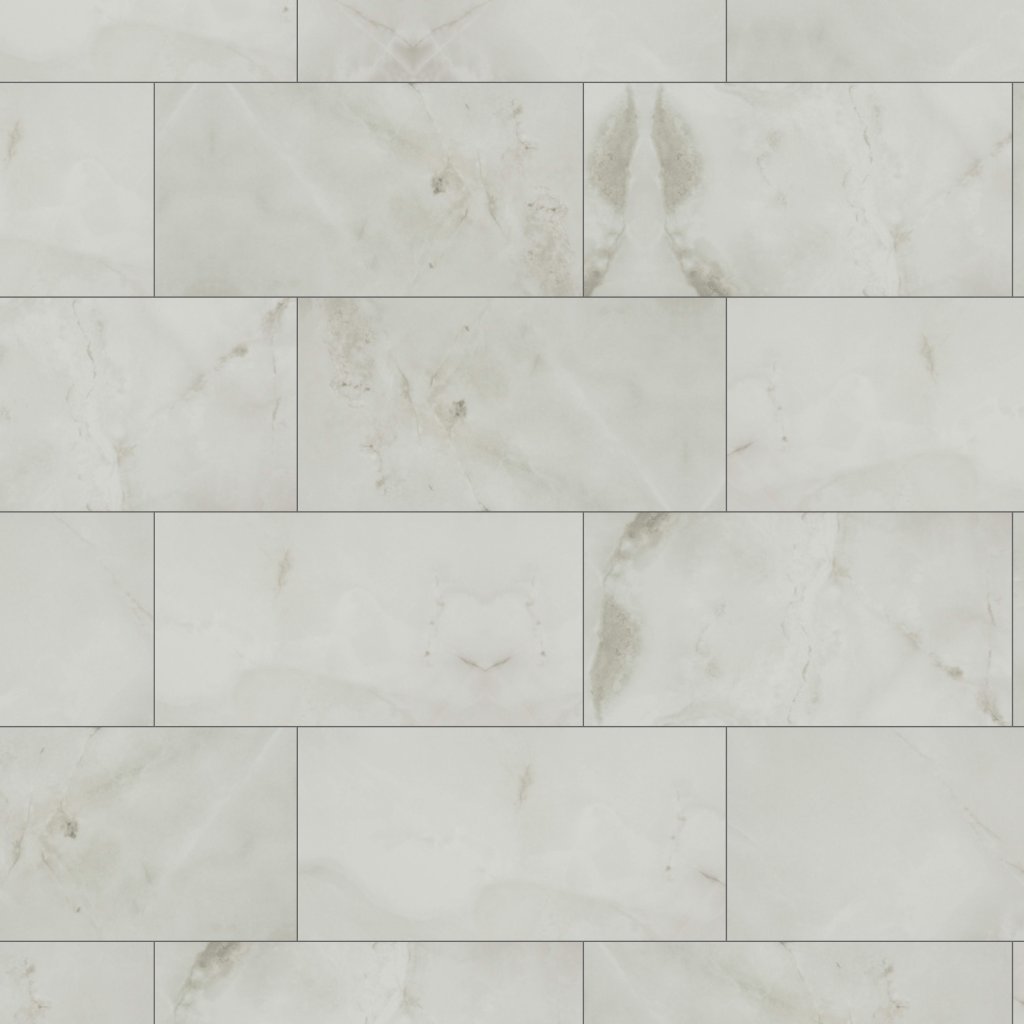 Qualis Ceramica Luxury Sorrento Onyx 12X24 Polished - Cream