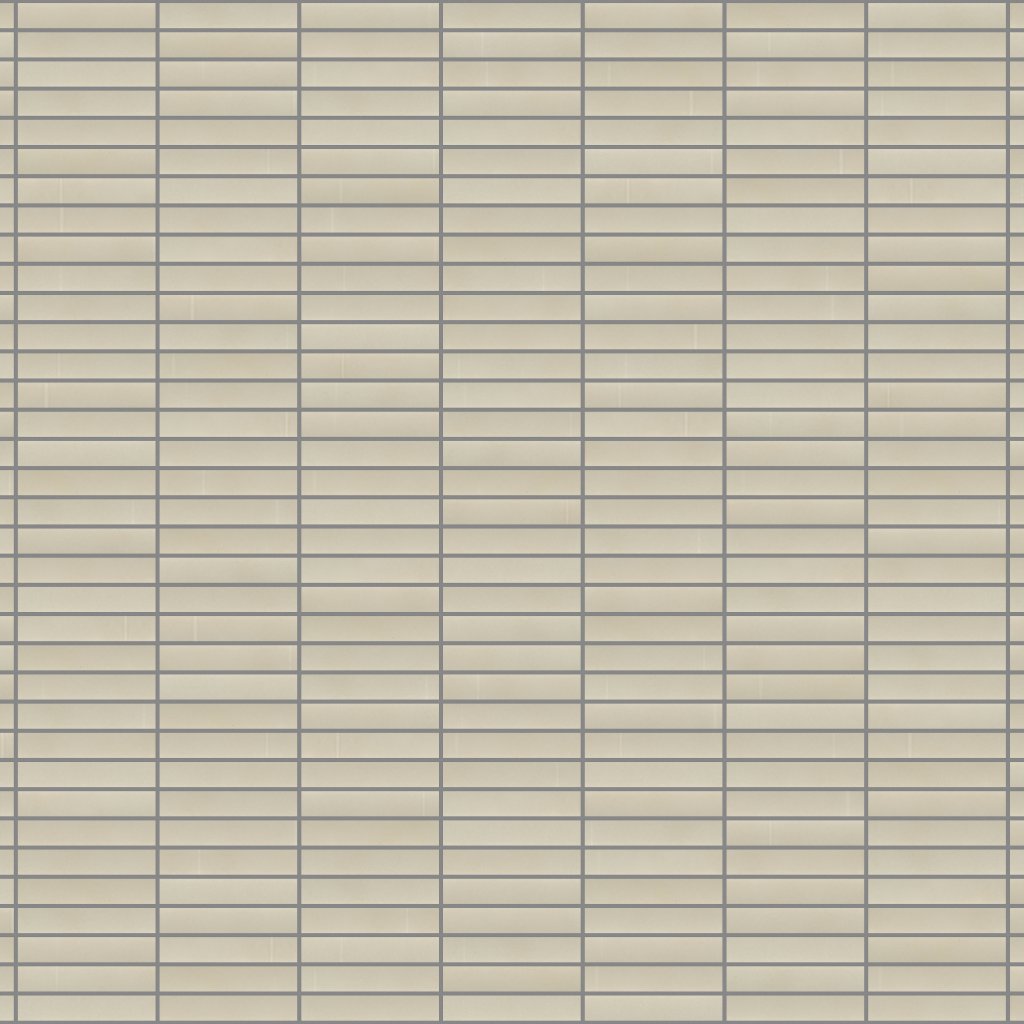 Emser Tile KAIZEN OAT SATIN STACKED MOSAIC -POR - Ivory