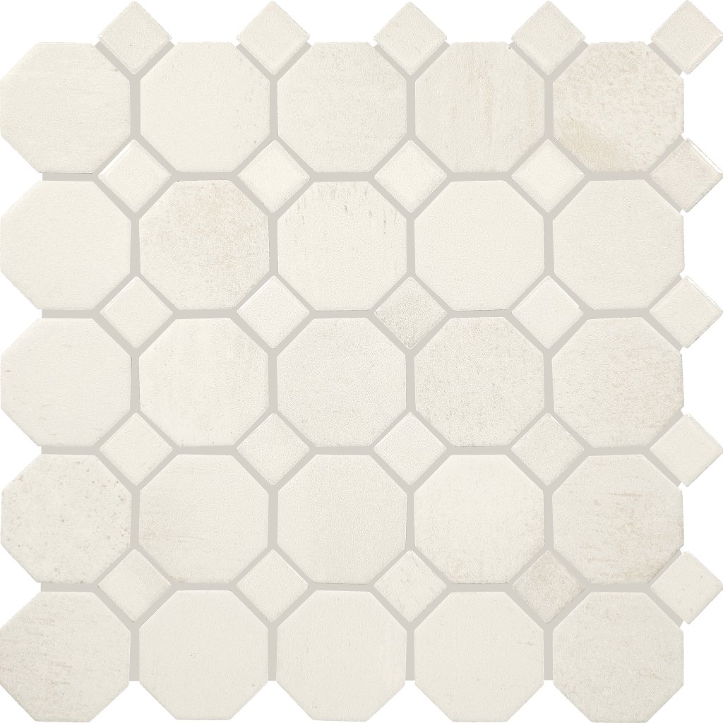 Daltile Relicca Pristine, Octagon / Dot, 2, Mixed - Pristine