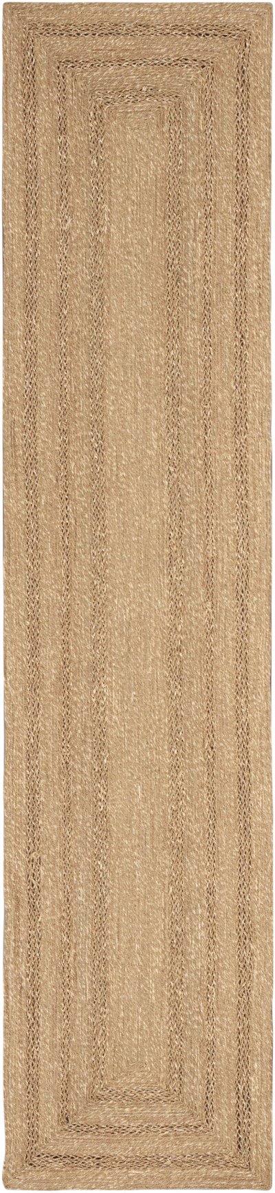 Nourison Home Nourison Natural Seagrass NSG01 5' x Round Natural Outdoor Rug - 2'3" x 8'