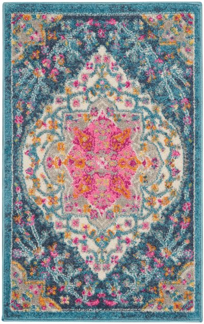 Nourison Home Nourison Passion PSN39 1'10" x 2'10" Multicolor Farmhouse Indoor Rug - 1'10" x 2'10"