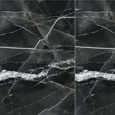 Qualis Ceramica Royal Stoneworks 63X126 Regal Black Vein Polished - Random Length