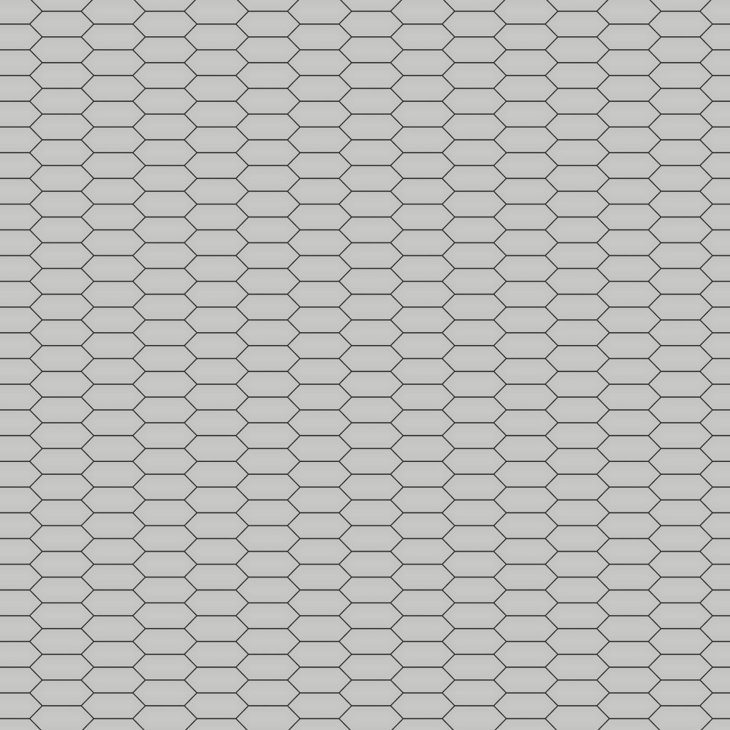 Qualis Ceramica Traditions Loft Grey 2X5 Picket Glossy Mosaic - Grey