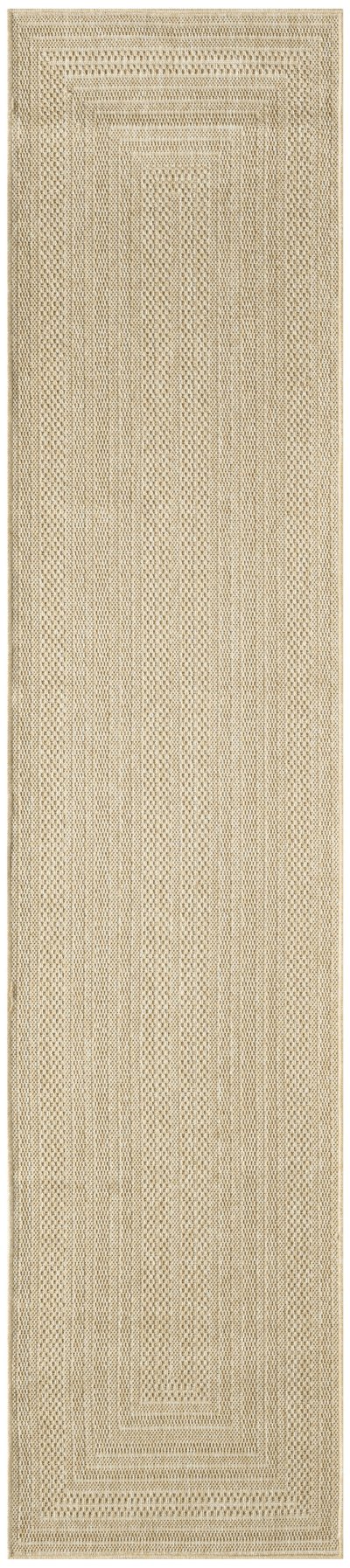 Nourison Home Nourison Tulum TLM04 8' x Round Taupe Ivory Outdoor Rug - 2' x 6'