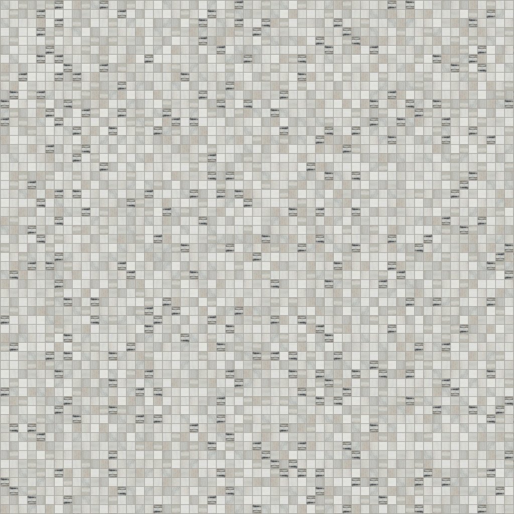 Marble Systems Verona Blend Honed 1x1 Marble Mosaic 12x12 - Verona Blend