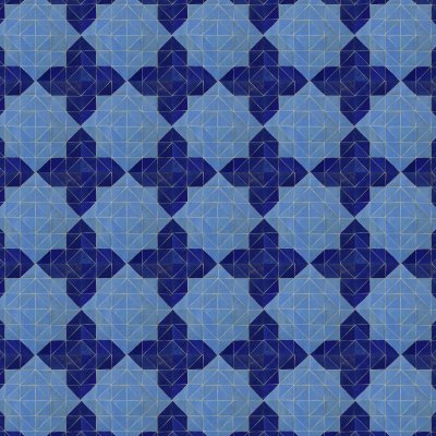 Marble Systems Lavender Blue, Dark Blue Glossy Fassi Zellige Mosaic 12x12 - Dark Blue - 12" x 12" x 1/2"