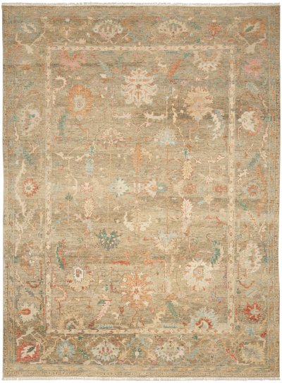 Nourison Home Nourison Heritage Vine HTV05 10' x 14' Charcoal Vintage Indoor Rug - 8' x 10'