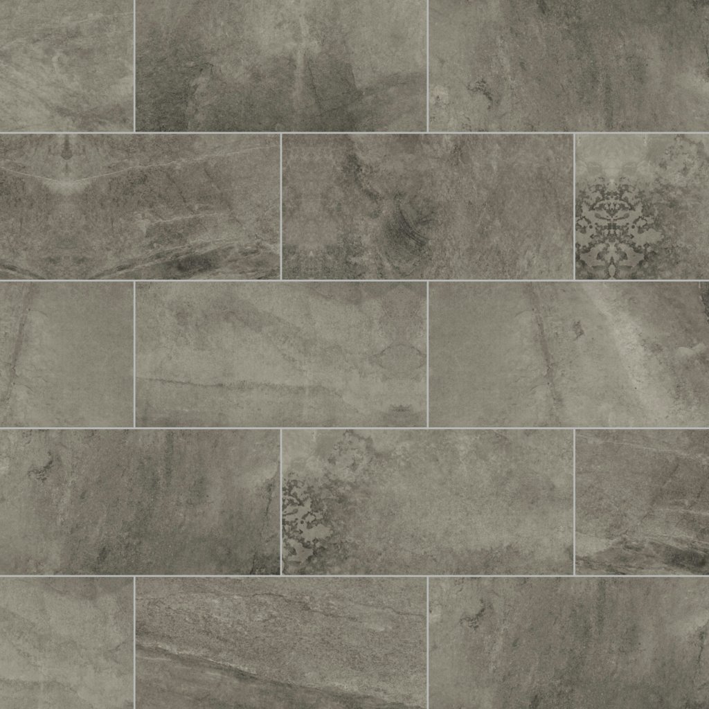 Daltile Slate Attache Meta Dark Gray, Rectangle, 12X24, Matte - Meta Dark Gray