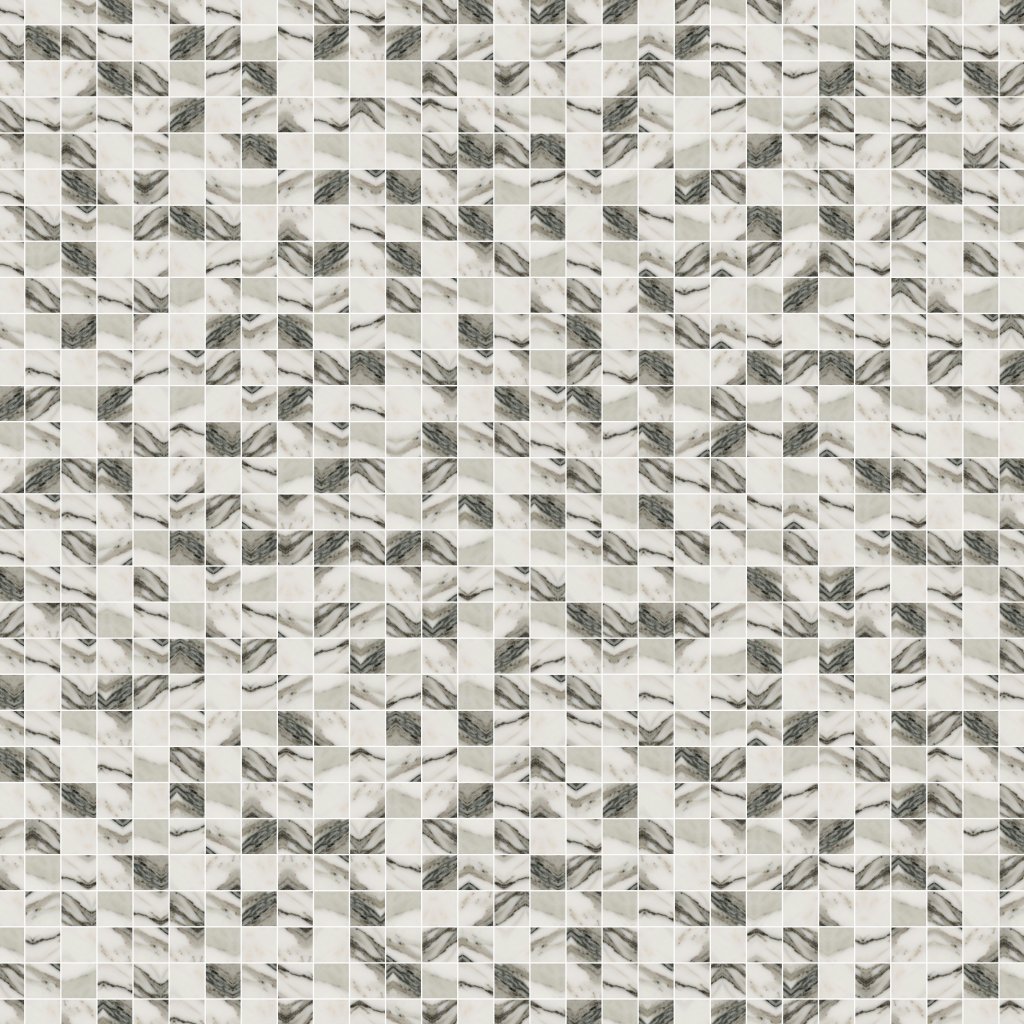 Qualis Ceramica Mystique 2X2 Mosaic-matt Crush Gold - Gold
