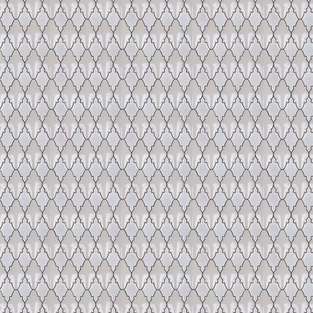 Emser Tile MASQUERADE GLOSSY ARABESQUE MOSAIC -CER - Tricorno