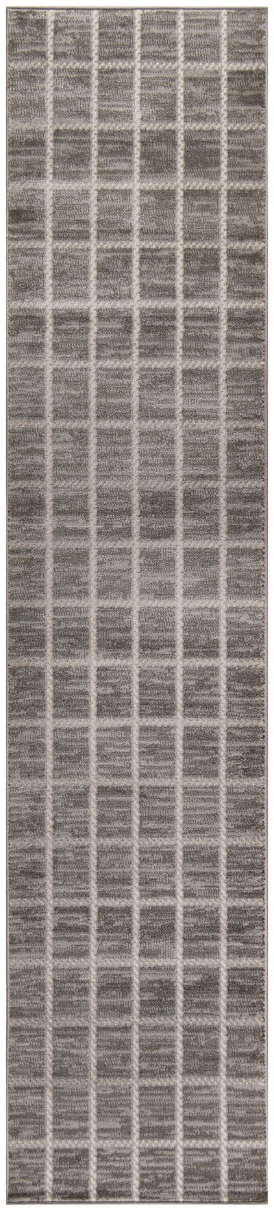Nourison Home Nourison Serenity Home SRH05 7'10" x 9'10" Grey Ivory Modern Indoor Rug - 2'2" x 7'6"