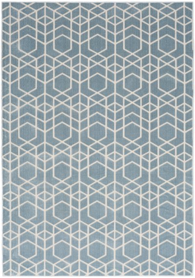 Nourison Home Nourison Washable Charm WCH01 3' x 5' Blue Ivory Modern Indoor Rug - 6' x 9'