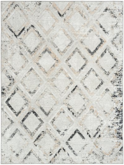 Nourison Home Nourison Dekor DEK05 7'10" x 9'10" Grey Charcoal Modern Indoor Rug - 5'3" x 7'