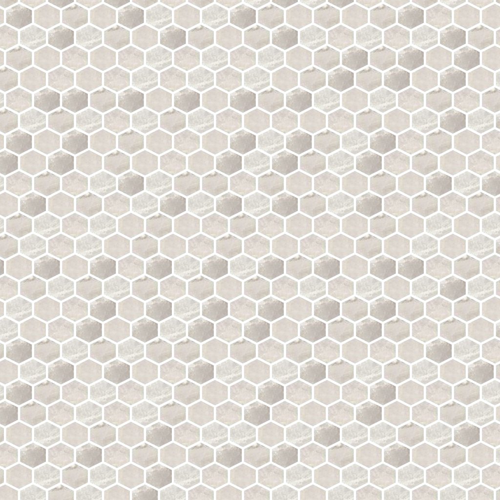 Qualis Ceramica Ardor Inspiration 1" Hexagon Polished Mosaic - Beige
