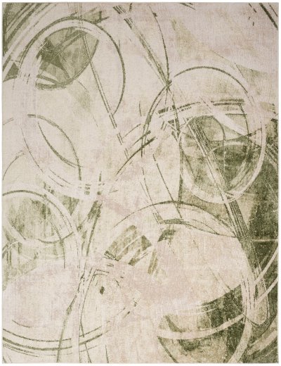 Nourison Home Nourison Astra Machine Washable ASW14 7'10" x 10' Beige Green Modern Indoor Rug - 7'10" x 10'
