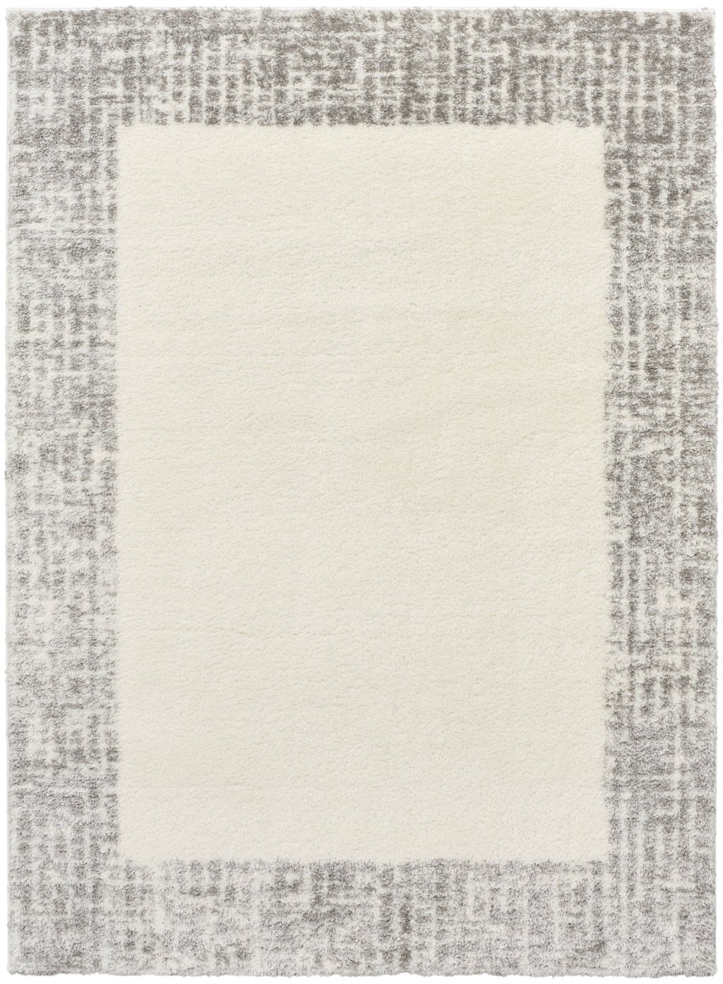 Nourison Home Nourison Pacific Shag PCS02 5'3" x 7'3" Ivory Grey Shag Indoor Rug