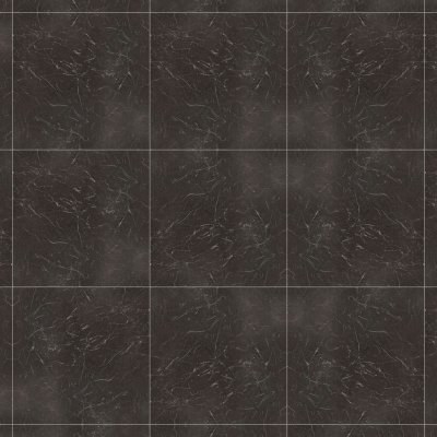 Marble Systems Iris Black Honed Marble Tile 18x18 - Iris Black - 18" x 18" x 1/2"