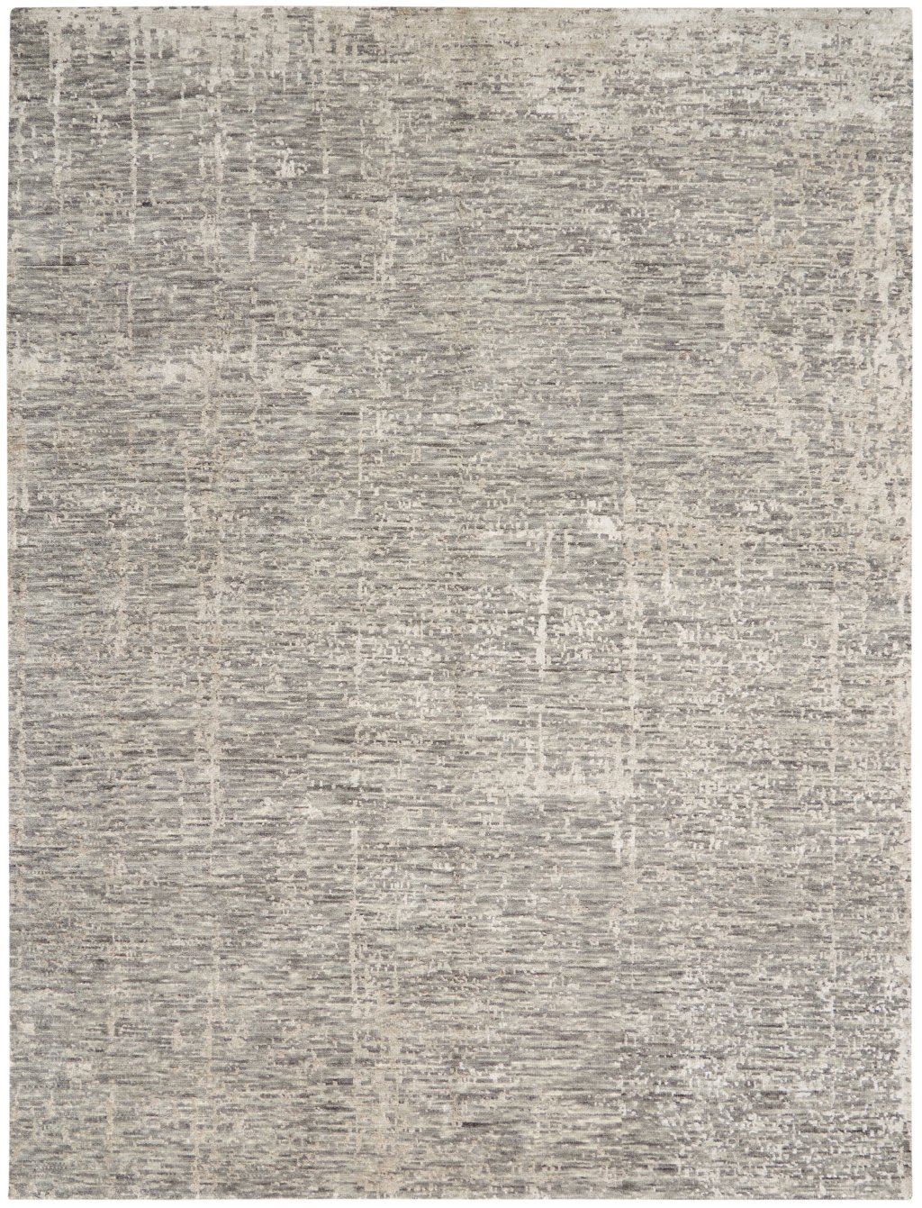 Nourison Home Nourison Luna LUN01 7'9" x 9'9" Grey Silver Modern Indoor Rug