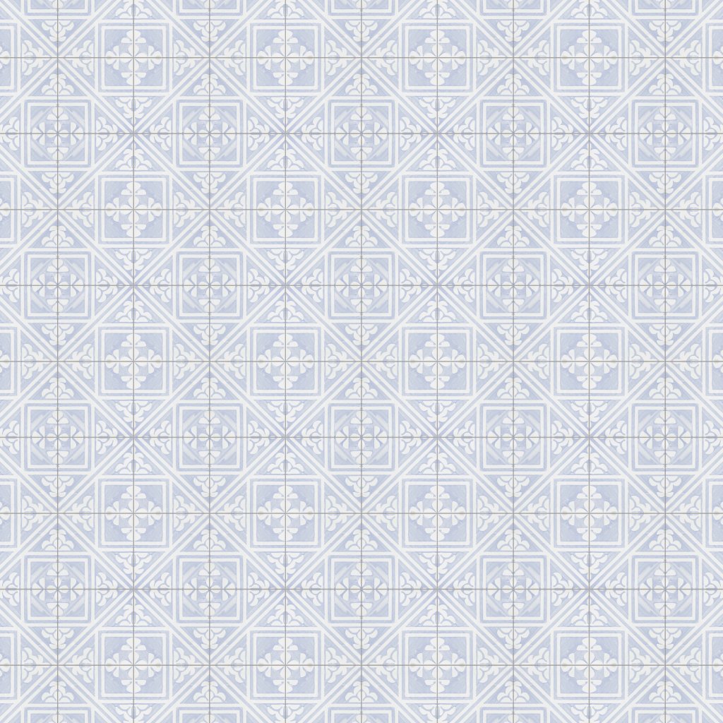 Marble Systems Indigo Wash Manorca Glossy Glazed Terracotta Tile 6x6 - Indigo Wash Manorca