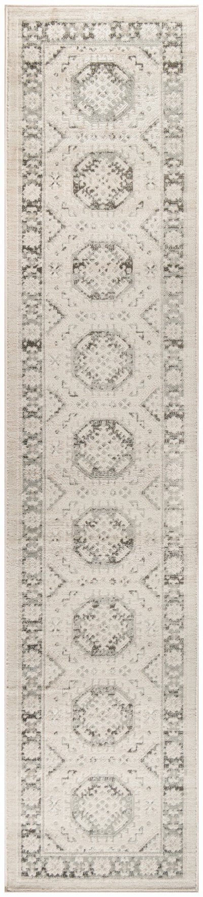 Nourison Home Nourison Serenity Home SRH01 3'11" x 5'11" Ivory Grey Vintage Indoor Rug - 2'2" x 7'6"