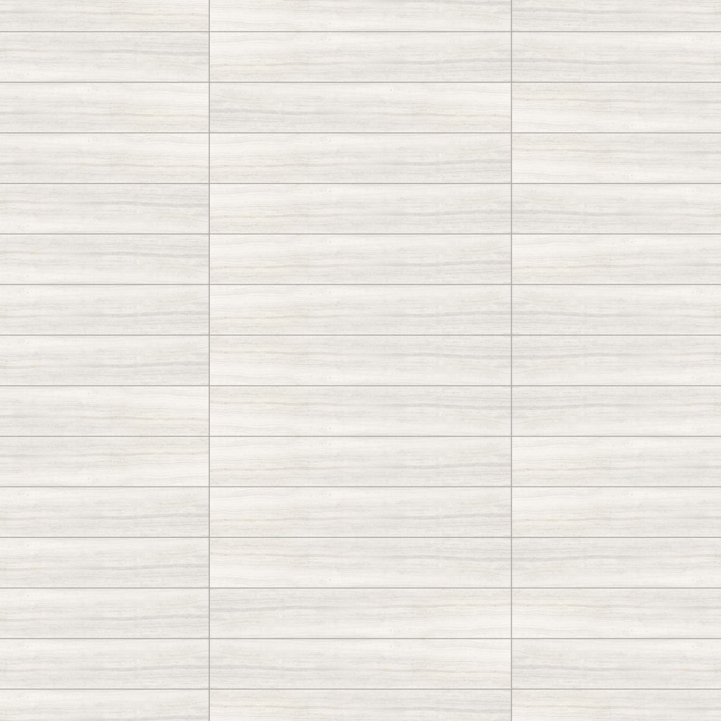 Marble Systems Zenit White Polished Bullnose Porcelain Moldings 4x24 - Zenit White
