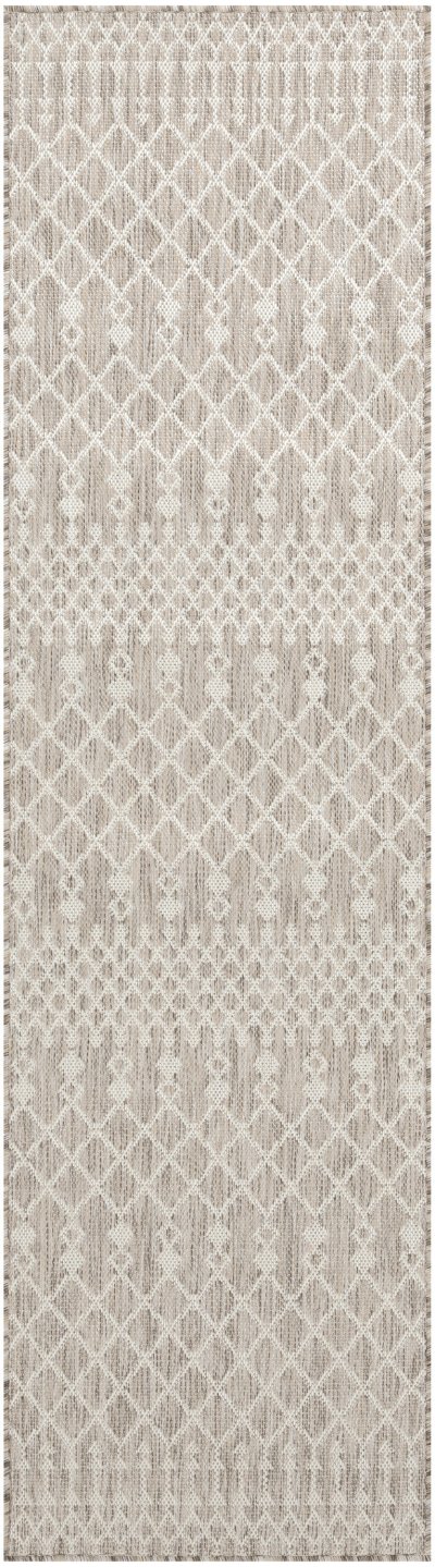 Nourison Home Nourison Positano POS02 2'2" x 8' Light Grey Modern Rug - 2'2" x 8'