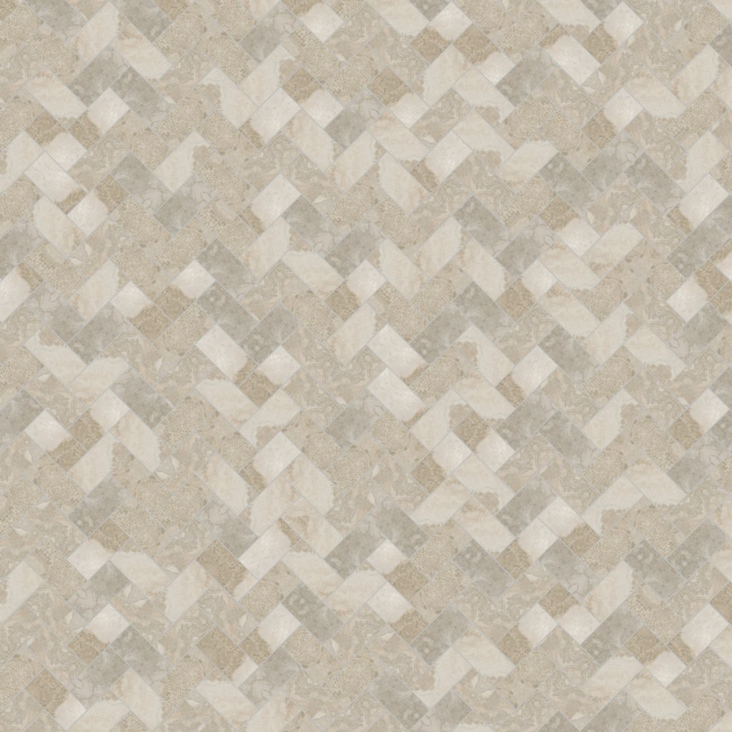 Daltile Archaia Artifact Beige, Herringbone, 2X4, Matte - Artifact Beige