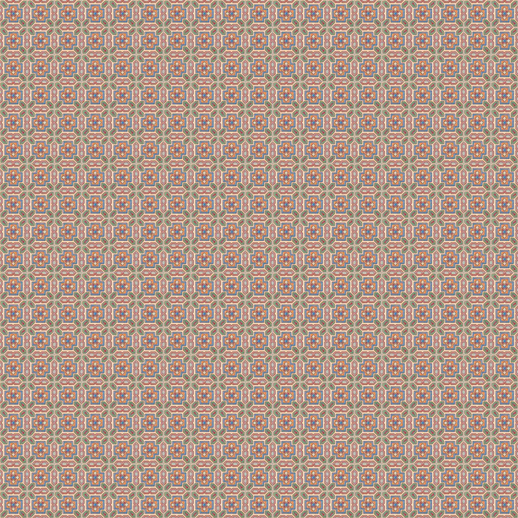 Marble Systems 302 Glazed Floral Cross Ceramic Tile 3x3 - 302