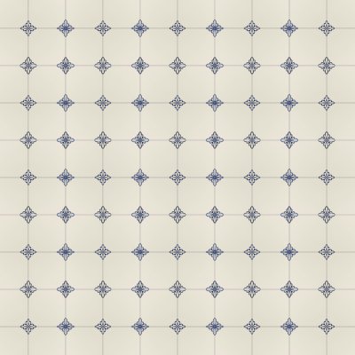 Marble Systems 249a2 Gelosia Blanc Blue Glazed Ceramic Tile 6x6 - 249a2 Gelosia Blanc Blue - 6" x 6" x 3/8"