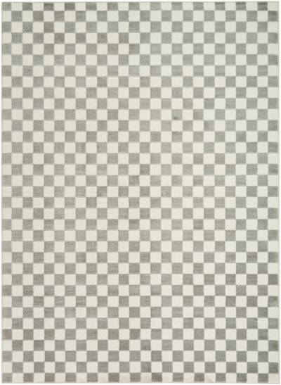 Nourison Home Nourison Serenity Home SRH09 7'10" x 9'10" Ivory Grey Modern Indoor Rug - 5'3" x 7'3"