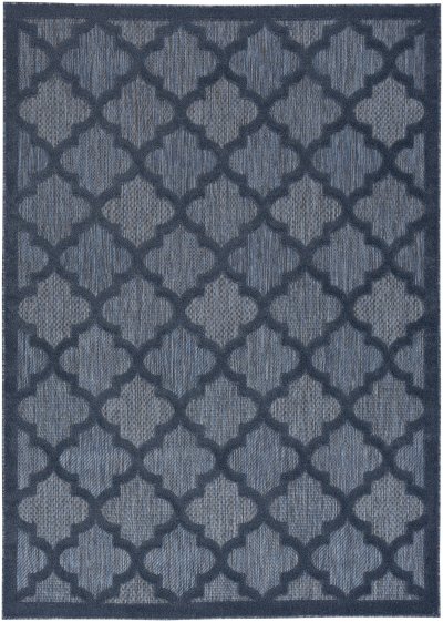 Nourison Home Nourison Easy Care NES01 5' x 7' Navy Blue Modern Rug - 4' x 6'